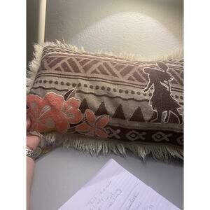 Disney Parks Moana Spotlight with Orange Flowers Throw Pillow Used